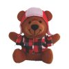 Plush Toys * | Best Pirce Mini Lumberjack Brown Stuffed Bears 12 Pc.