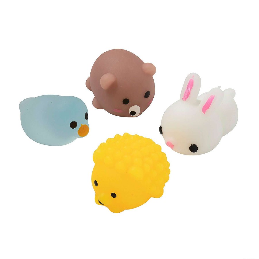 Rubber Duckies * | Hot Sale Woodland Animal Mochi Squishies 12 Pc.