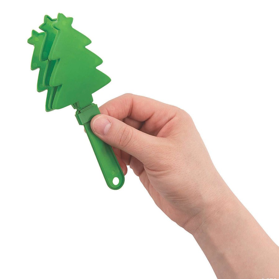 Noisemakers * | Top 10 Christmas Hand Clappers 12 Pc.