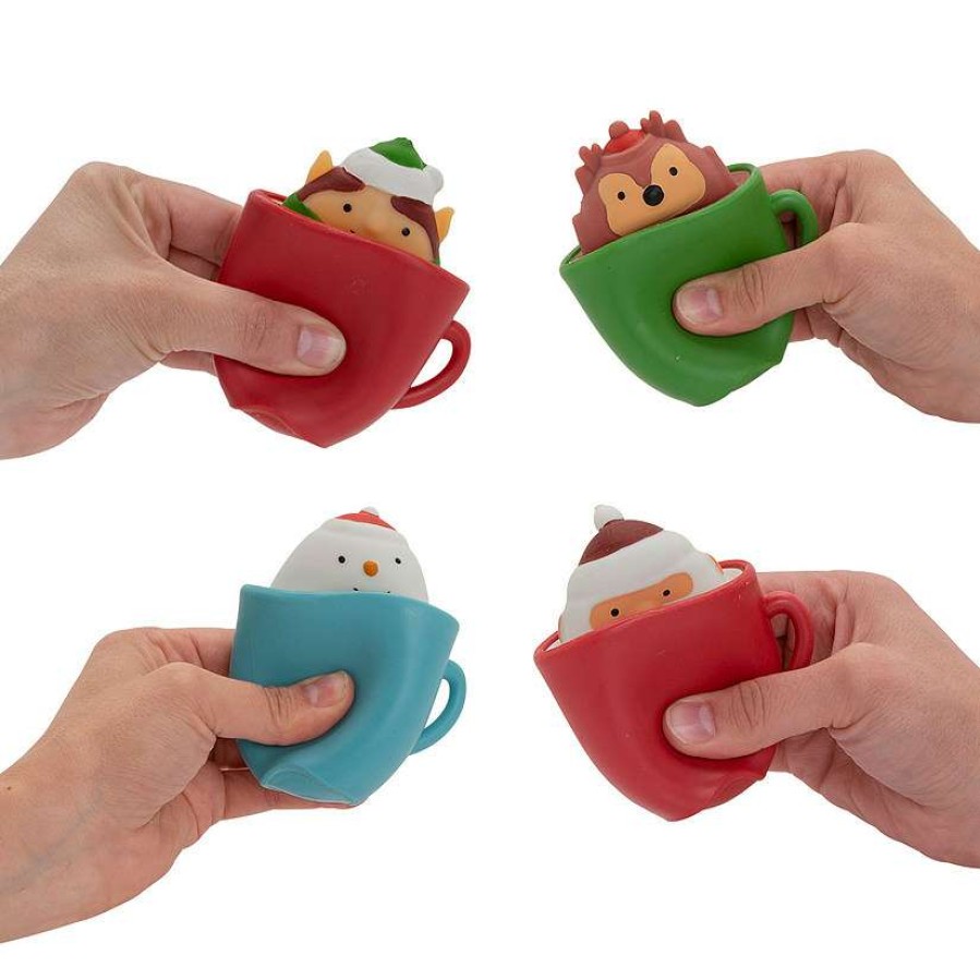 Character Toys * | Coupon Christmas Squeeze Cup Characters 12 Pc.