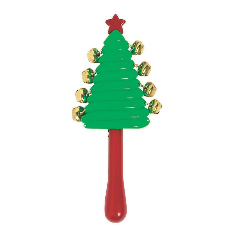 Noisemakers * | Wholesale Christmas Tree Jingle Bell Sticks 12 Pc.