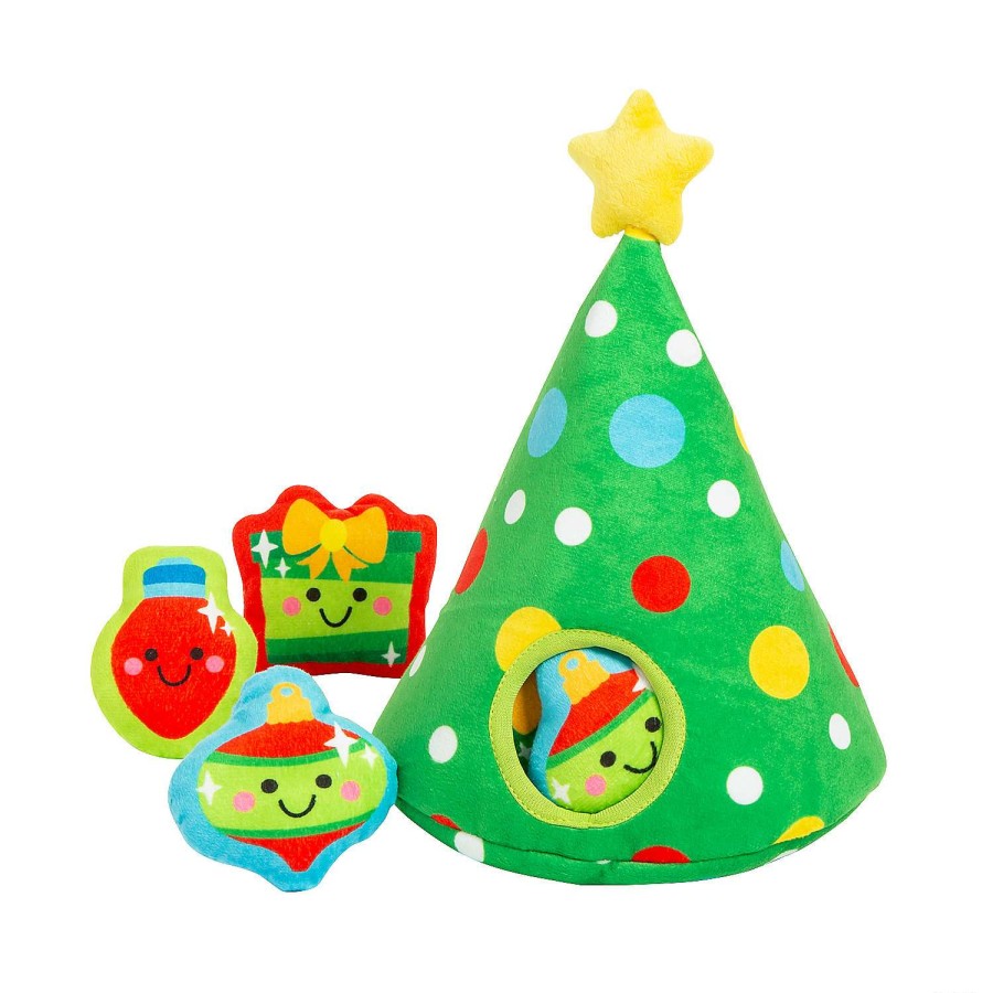 Plush Toys * | Flash Sale Christmas Tree With Plush Peekaboo Figures 13 Pc.