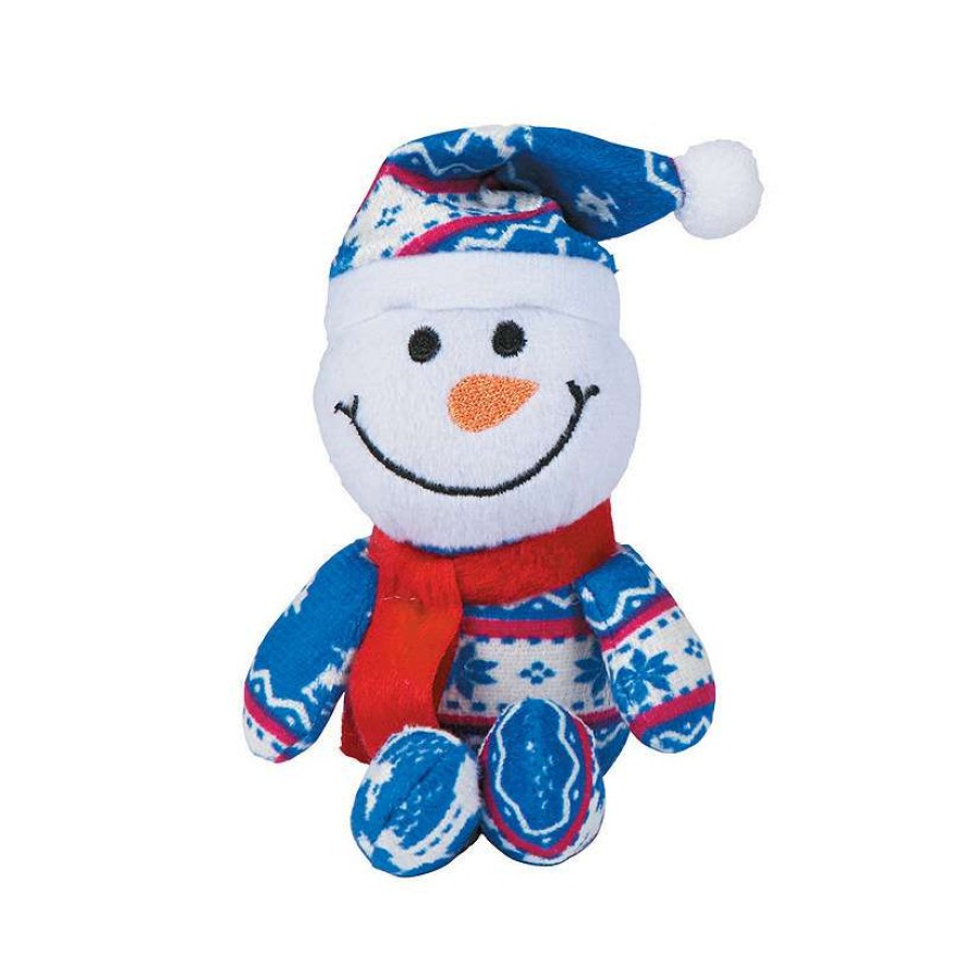 Plush Toys * | Top 10 Winter Stuffed Snowmen In Pajamas 12 Pc.