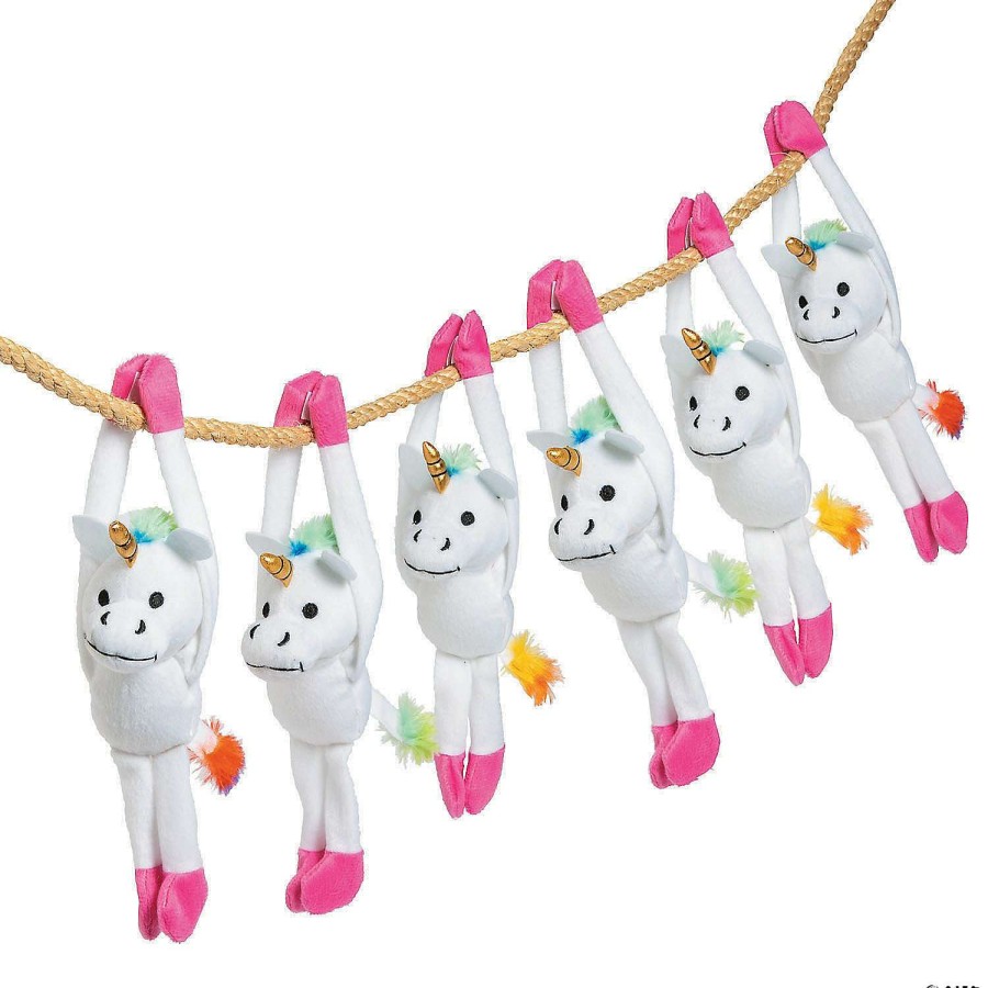 Plush Toys * | Budget Bulk Long Arm Stuffed Unicorns 72 Pc.