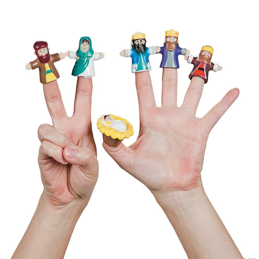 Character Toys * | Cheapest Nativity Finger Puppets 24 Pc.