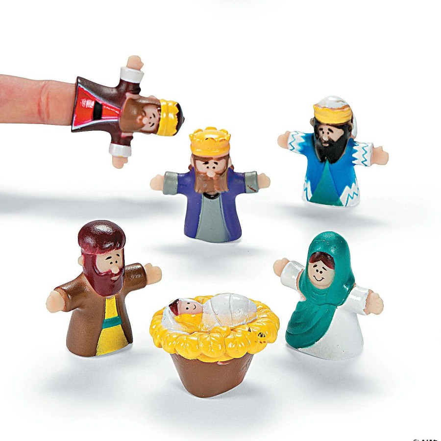 Character Toys * | Cheapest Nativity Finger Puppets 24 Pc.