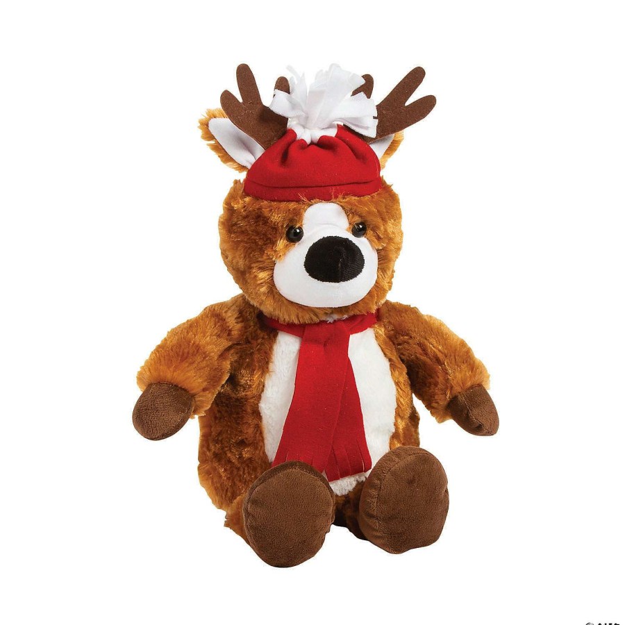 Plush Toys * | Best Deal Christmas Stuffed Reindeer Teddy Bear