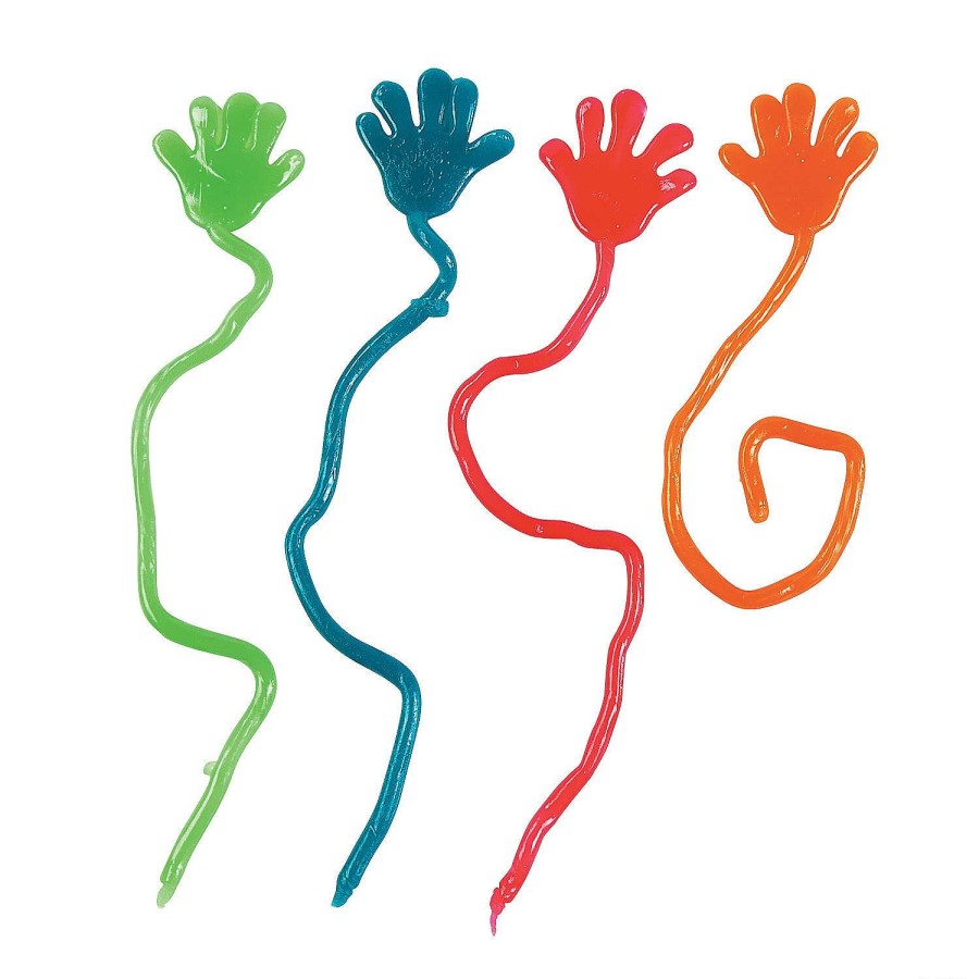 Toy Assortments * | Best Sale Colorful Brights Sticky Hands 72 Pc.