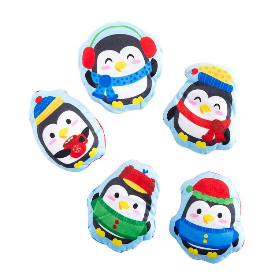 Plush Toys * | Brand New Bulk Christmas Stuffed Flat Penguin Assortment 50 Pc.