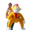 Plush Toys * | Brand New Big Teddy Giant Yellow Stuffed Monkey 40 Inch Christmas Gorilla Santa Hat