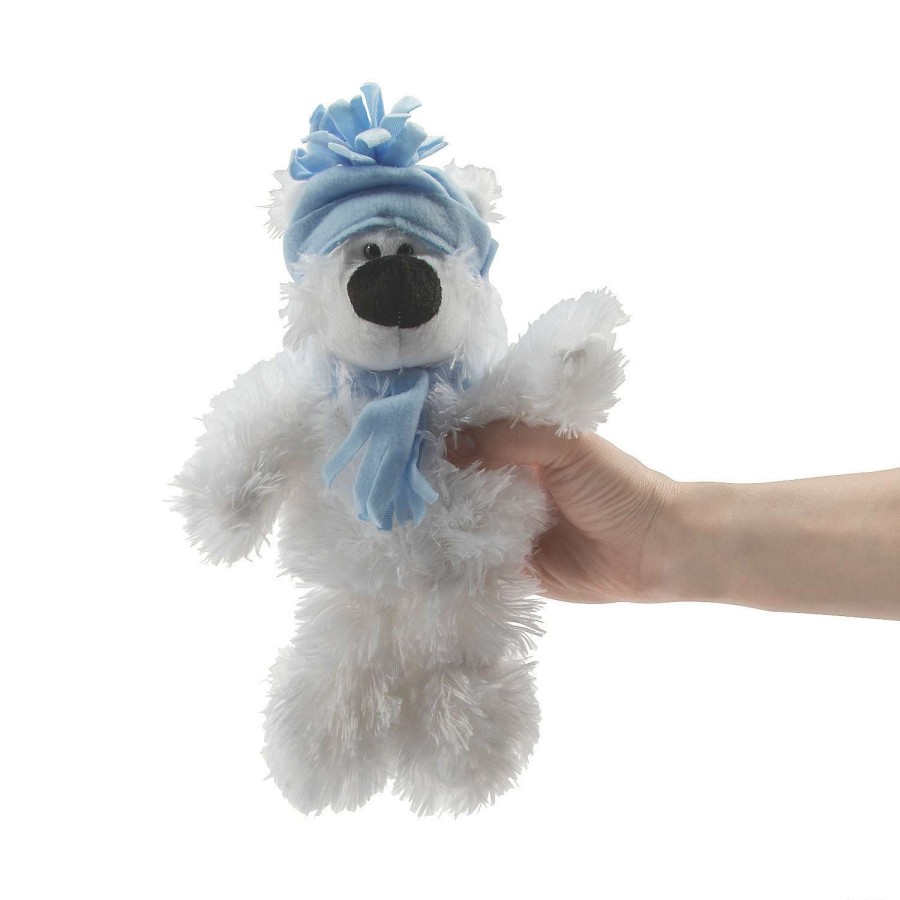 Plush Toys * | New Bulk Holiday White Stuffed Polar Bears 100 Pc.