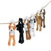 Plush Toys * | Wholesale Long Arm Black, White & Brown Stuffed Dogs 12 Pc.