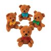 Plush Toys * | Budget Bow Tie Brown Stuffed Bears 12 Pc.