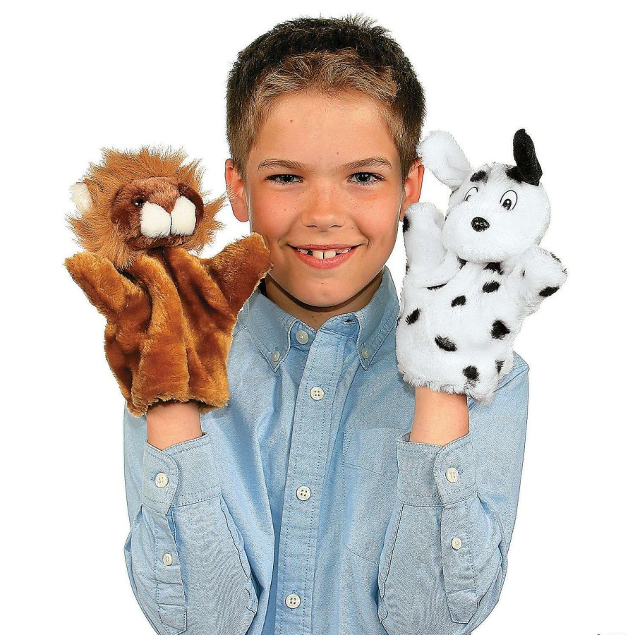 Plush Toys * | Flash Sale Hand Puppet Wild & Farm Stuffed Animals 12 Pc.