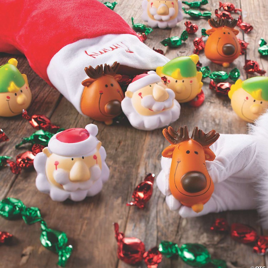 Stress Balls & Toys * | Best Reviews Of Holiday Character Stress Toys 12 Pc.