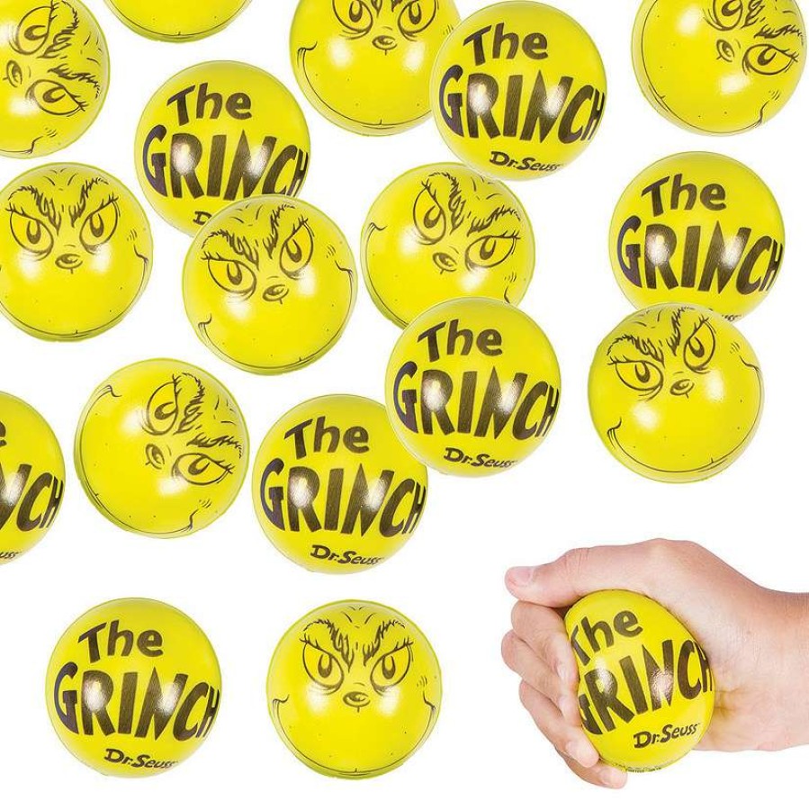 Stress Balls & Toys * | Best Pirce Bulk Dr. Seuss The Grinch Stress Balls 48 Pc.