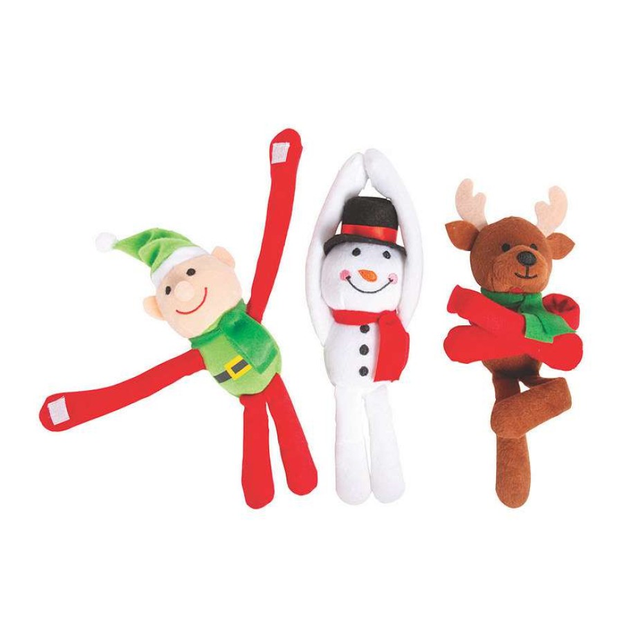 Plush Toys * | Best Sale Long Arm Stuffed Christmas Characters 12 Pc.