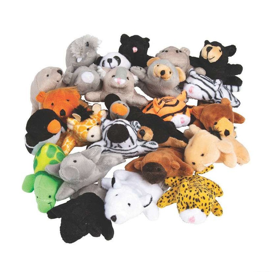 Plush Toys * | Flash Sale Bulk Mini Zoo Stuffed Animal Assortment 50 Pc.