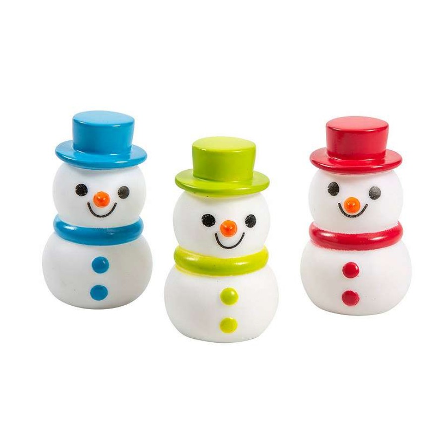 Character Toys * | Hot Sale Vinyl Snowman Characters 12 Pc.