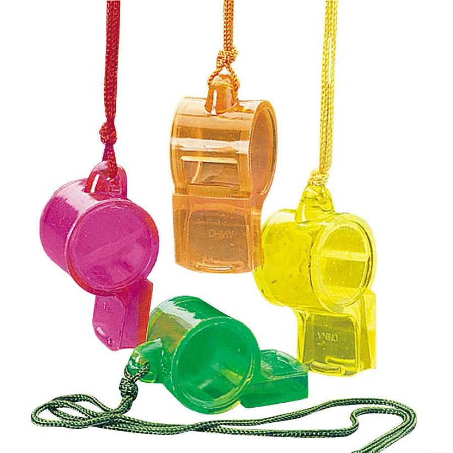 Noisemakers * | Discount Transparent Whistles 12 Pc.