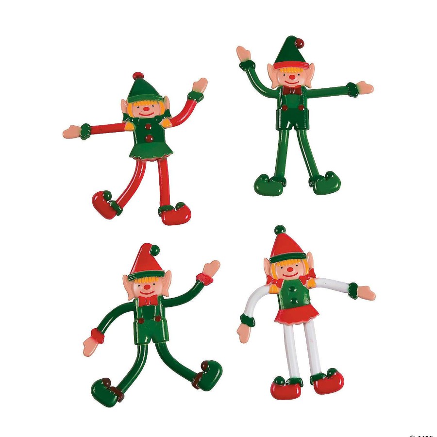 Character Toys * | New Christmas Elf Bendables 24 Pc.