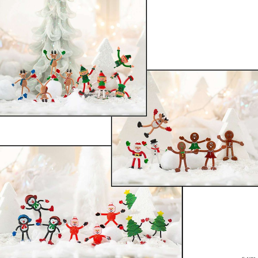 Character Toys * | New Christmas Elf Bendables 24 Pc.