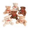 Plush Toys * | Best Reviews Of Holiday Patchwork Stuffed Bears 12 Pc.