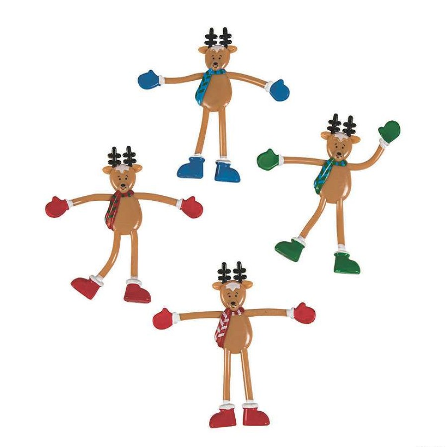 Character Toys * | Top 10 Reindeer Bendables 12 Pc.