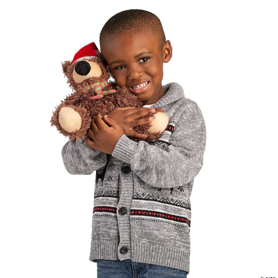 Plush Toys * | Hot Sale Brown Christmas Stuffed Bear