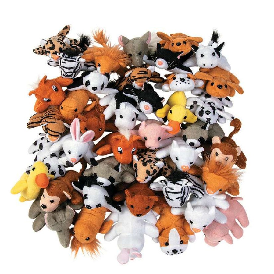 Plush Toys * | Hot Sale Mini Stuffed Animal Assortment 50 Pc.