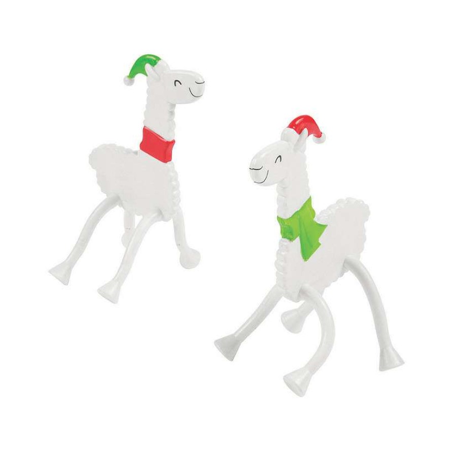 Character Toys * | Promo Christmas Llama Bendables 24 Pc.