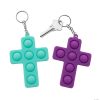 Toy Assortments * | Best Pirce Cross Lotsa Pops Popping Toy Keychains 6 Pc.