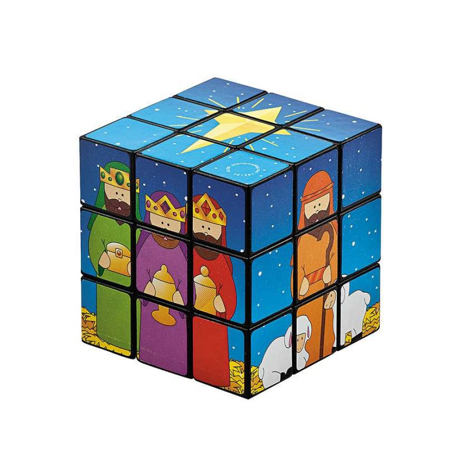 Toy Assortments * | Coupon Nativity Puzzle Cubes 12 Pc.